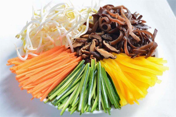 Các loại rau củ được sơ chế