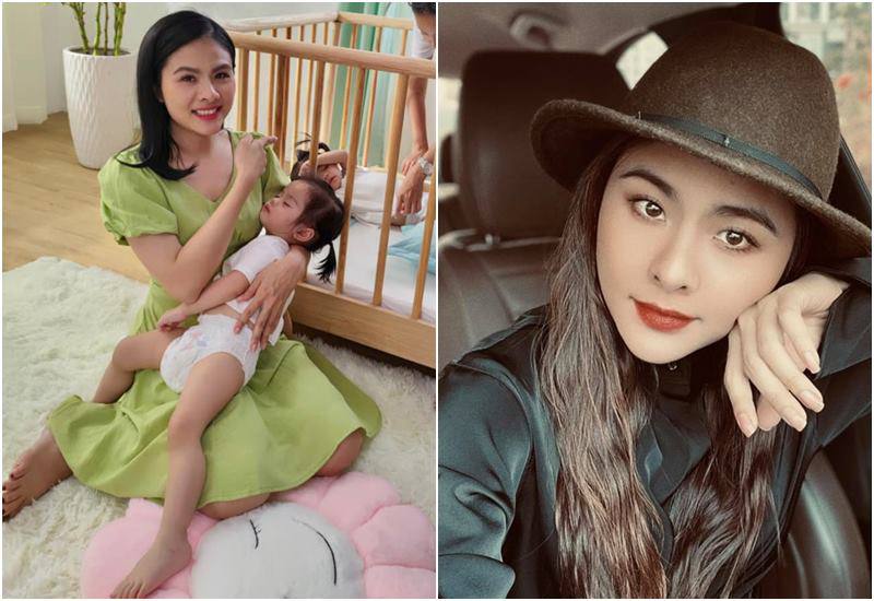 Tuy nhiên ở lần sinh 2 con gái sau, Vân Trang lại tham gia vào công việc từ khá sớm nhờ sự hỗ trợ của bố mẹ hai bên cùng chồng đại gia.
