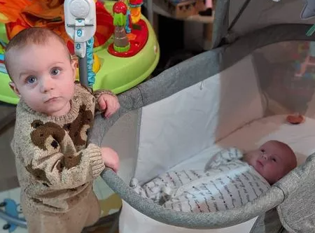 Sau 5 lần sảy thai cô đã có thêm hai em bé.