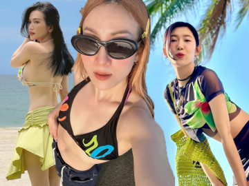 Phụ nữ ngoài 30 đi biển mặc kiểu vượt rào: Chuyên trị ngực lép, không hở vẫn quyến rũ cháy mắt