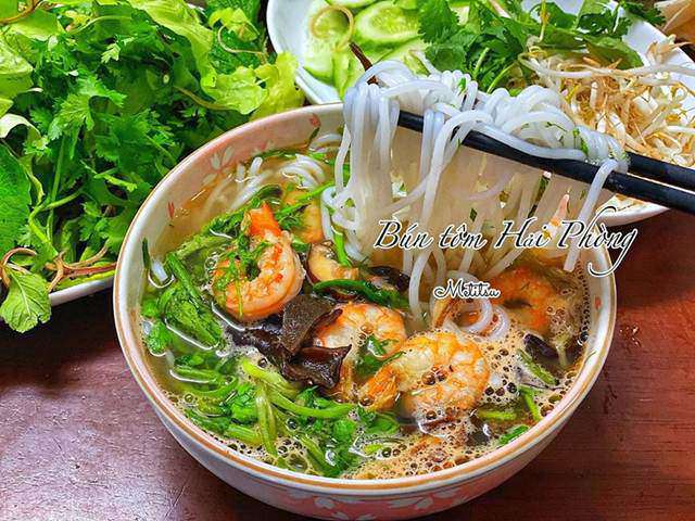 Bún tôm chuẩn vị Hải Phòng cực ngon lại dễ làm, chồng con vừa ăn vừa xuýt xoa - 1