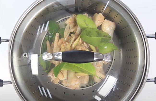 Cách làm chân gà hấp hành, gừng, sả ngon tuyệt phẩm - 14