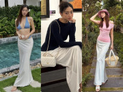 Thời trang - Hè này đừng sắm váy maxi tốn tiền, tậu chiếc chân váy lụa này, vừa rẻ vừa phối 7749 kiểu đều xinh