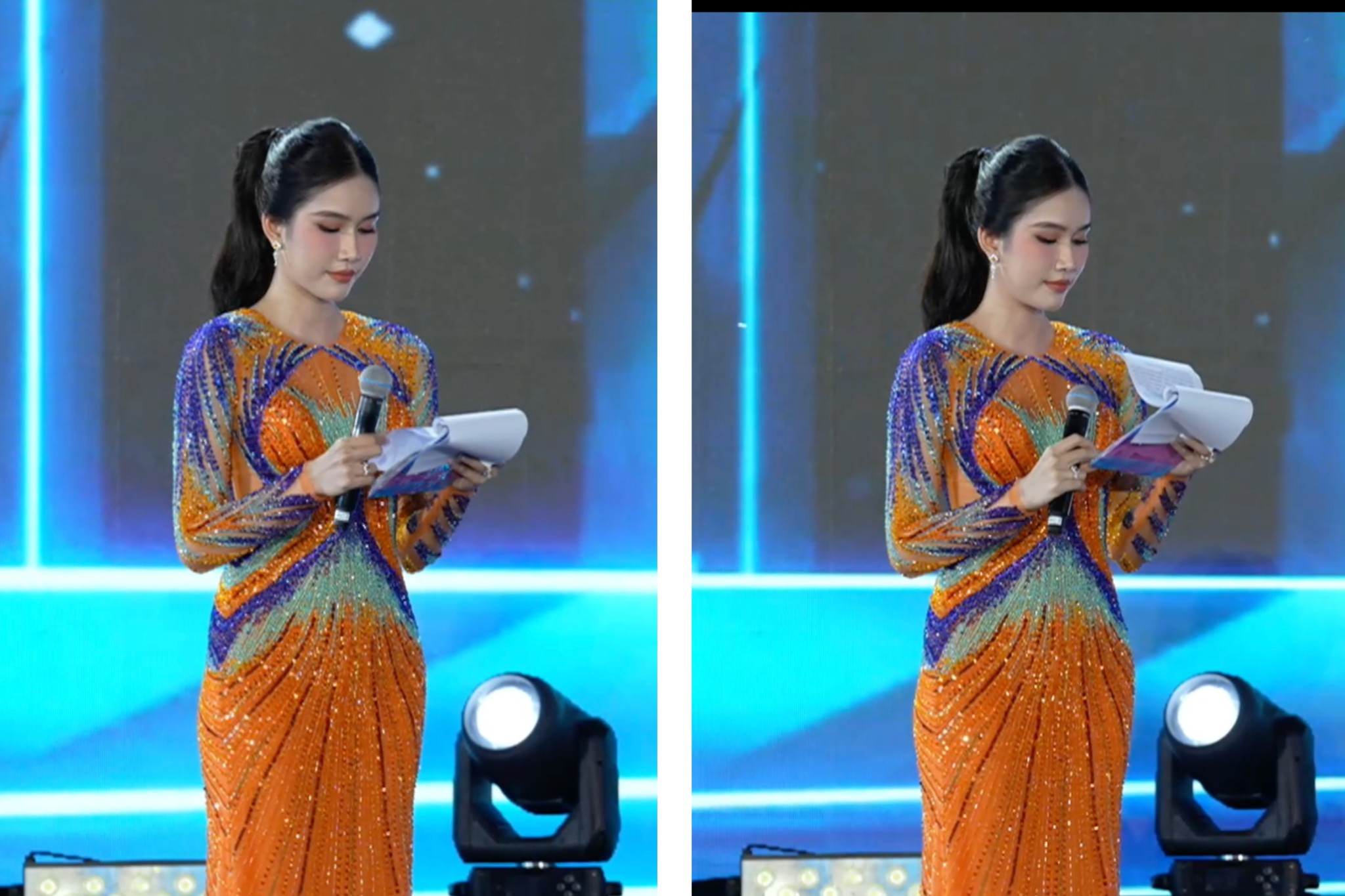 Nữ MC nhà Đài  amp;#34;cầm trịchamp;#34; chung kết Miss World Vietnam: Ảnh chụp lén khó dìm, bóng lưng đẹp như thiếu nữ - 5