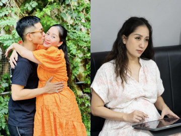 Phan Hiển ngày càng nhỏ bé khi đứng cạnh Khánh Thi, nữ kiện tướng dancesport bầu to 7 tháng vẫn tung tăng