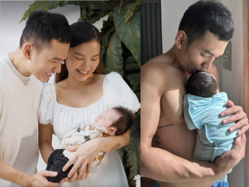 Phương Trinh Jolie khoe cận mặt con trai thứ 2: Mới 1 tháng tuổi nhưng tóc đen cả đầu, giống Lý Bình như đúc