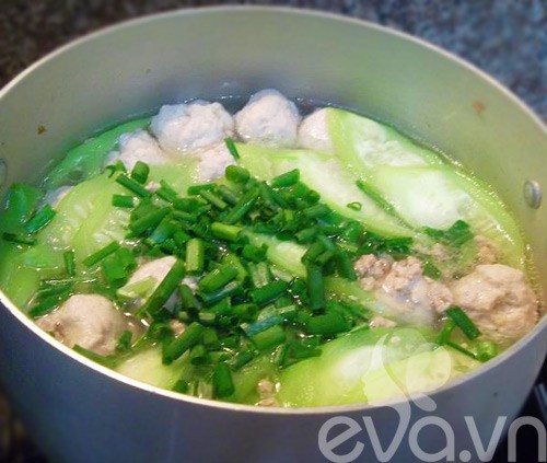 Canh mướp thịt băm ngon mát - 6