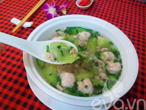 Canh mướp thịt băm ngon mát - 8