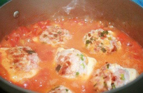 Đậu nhồi thịt sốt cà chua giản dị mà ngon - 11