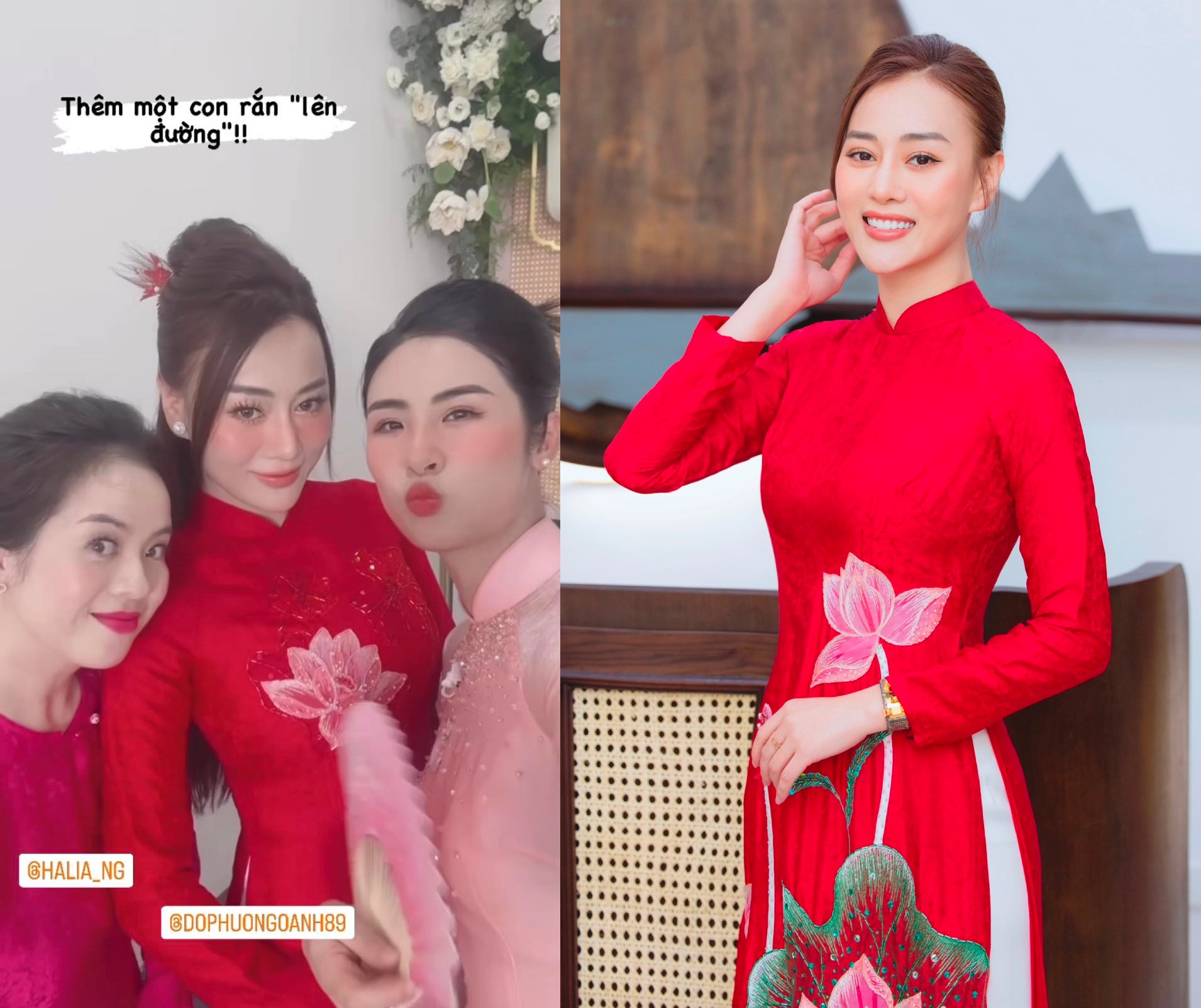 Nữ diễn viên được bạn thân là Hoa hậu Ngọc Hân chia vui từ sáng sớm.