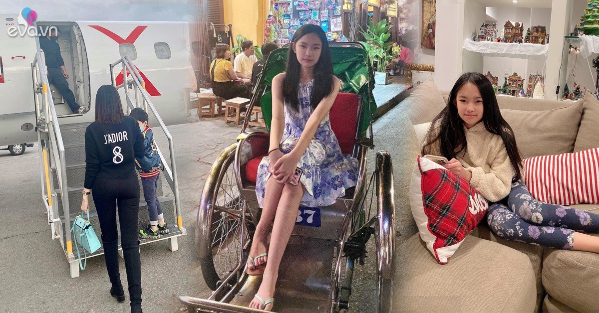 View - Cháu gái tỷ phú Hoàng Kiều giống mẹ cặp chân dài nhưng ăn mặc trái ngược, đi đâu cũng mang dép lào