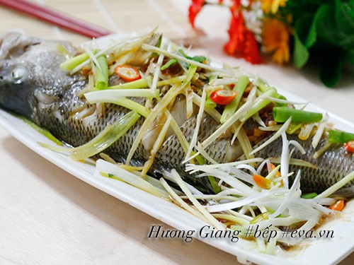 Cá hấp gừng hành nóng hổi nhìn thèm amp;#39;chảy nước miếngamp;#39; - 5
