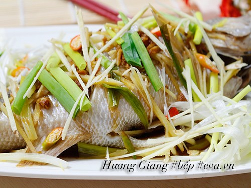 Cá hấp gừng hành nóng hổi nhìn thèm amp;#39;chảy nước miếngamp;#39; - 8