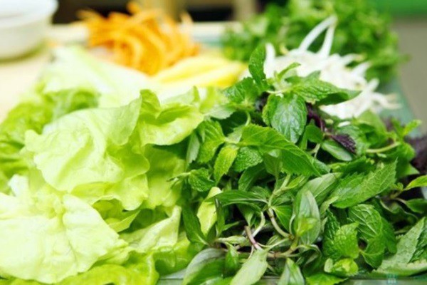 Các loại rau sống rửa sạch