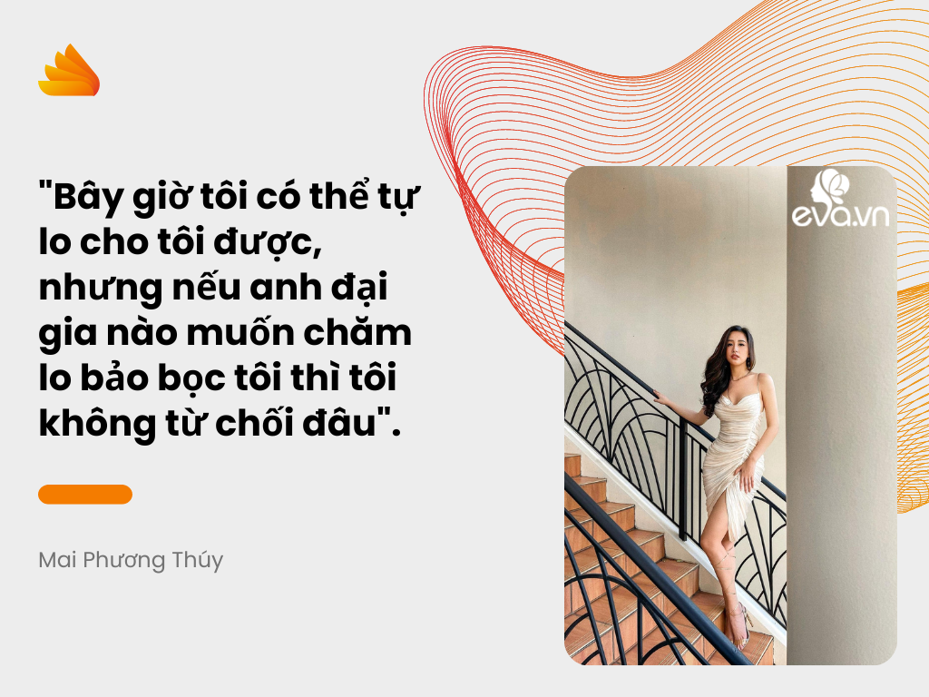 Dù đóng một lúc 2 vai chân dài và đại gia nhưng Mai Phương Thúy cũng bật đèn xanh rằng nếu có đại gia muốn chăm lo cho mình thì cô cũng không từ chối.