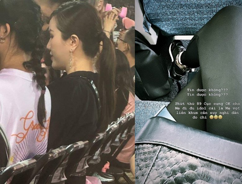 View - Sao Việt đu concert Blackpink: Khánh Thi bế bụng dắt theo 2 con nhỏ, bà xã Mạnh Trường đội mưa ướt đẫm