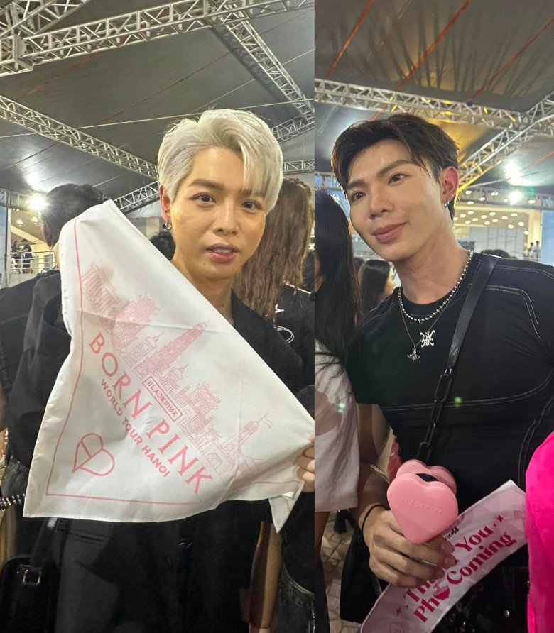 View - Sao Việt đu concert Blackpink: Khánh Thi bế bụng dắt theo 2 con nhỏ, bà xã Mạnh Trường đội mưa ướt đẫm