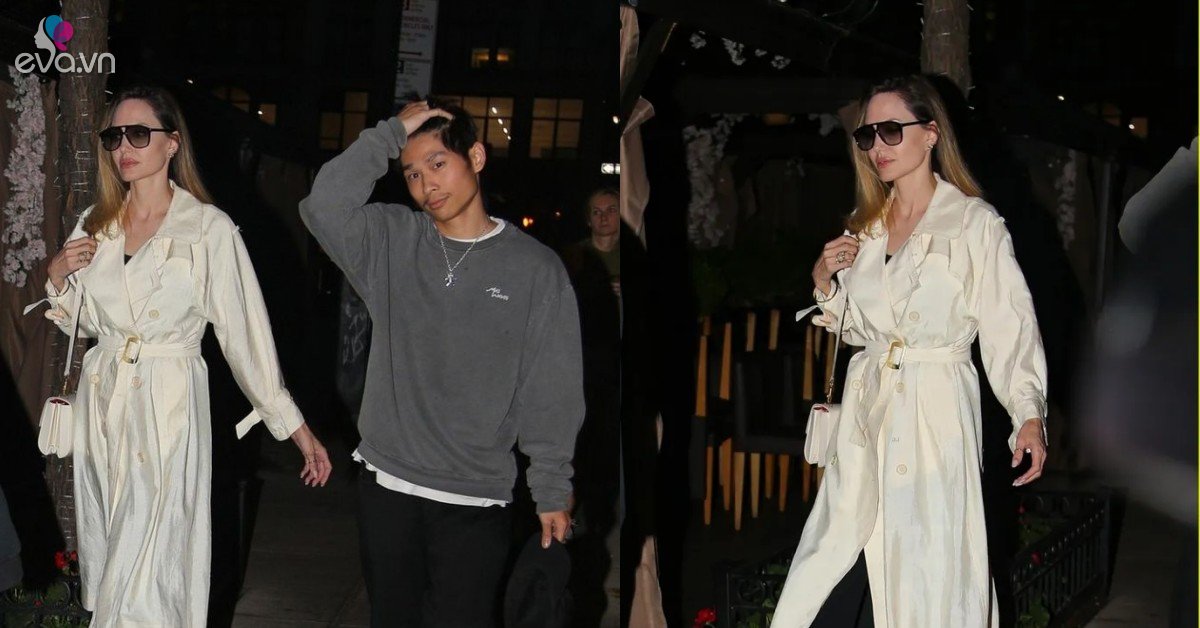 View - Angelina - sành điệu đi ăn nhà hàng, con trai nuôi gốc Việt đánh cắp sự chú ý của mẹ