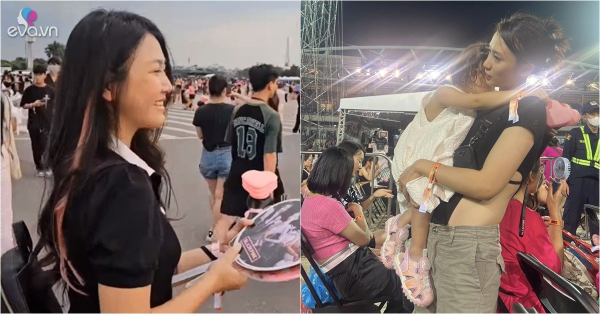 View - Chíp điệu Bố ơi mình đi đâu thế lộ diện cao to hơn mẹ khi đi đu idol, thương nhất là cô bé này mặt sắp khóc đến nơi