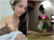 Làm mẹ - Mỹ nữ khoe ảnh cho con bú ai cũng tấm tắc quá đẹp, mẹ bỉm khác háo hức cùng khoe