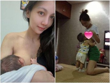 Mỹ nữ khoe ảnh cho con bú ai cũng tấm tắc quá đẹp, mẹ bỉm khác háo hức cùng khoe