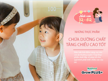 7 loại thực phẩm PHẢI cho trẻ ăn vào thời điểm vàng tăng chiều cao