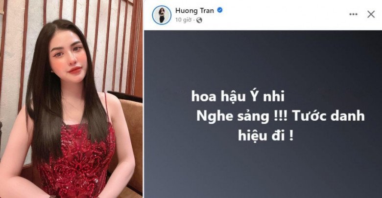 Vợ cũ diễn viên Việt Anh bức xúc đề xuất tước vương miện của Miss World Vietnam 2023.