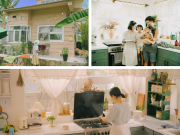 Nhà đẹp - Đôi vợ chồng trẻ bỏ phố thị đưa 2 con về quê dựng ngôi nhà cổ tích: Sáng ngắm nắng sớm, chiều thơ thẩn hoàng hôn