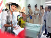 Thời trang - Hoa hậu Ý Nhi diện váy và vương miện đến bệnh viện, CĐM so sánh ngay với H'Hen Niê nhưng sự thật "ngã ngửa"