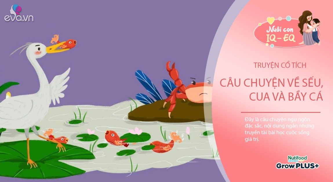 Gallery - Truyện cổ tích: Sếu, Cua và bầy cá