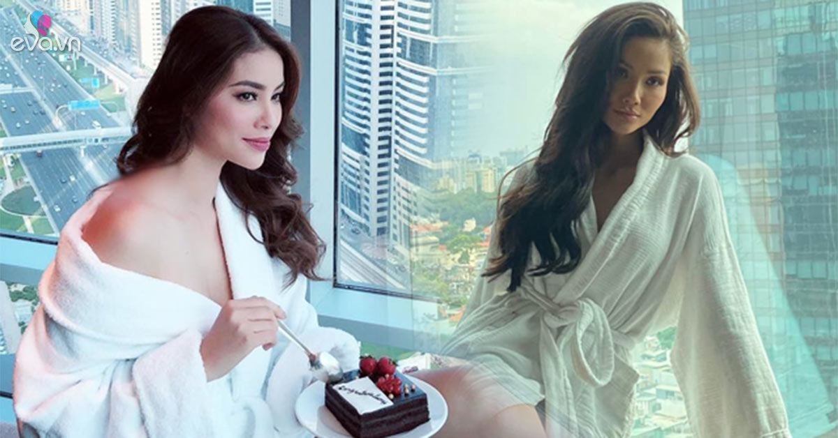 View - Hoa hậu nghèo nhất nhì Vbiz quấn hờ áo choàng tắm, khoe nét quyến rũ ở chốn riêng tư không thua đàn chị