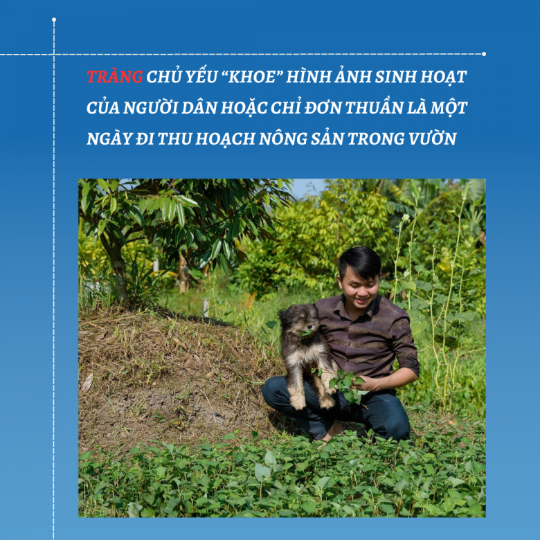 Chàng trai Hậu Giang chưa học hết lớp 12 thành Tiktoker, tạo ra trăm video triệu view nhờ khu vườn 7.000 mét vuông - 2