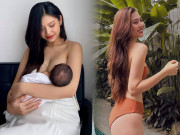 Thời trang - Từng vén áo cho con bú tinh tế, chân dài đất Cảng nay mặc bikini đẹp mê, mặc vết sinh nở chằng chịt