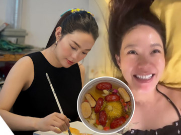 Minh Hằng sắp sinh tròn mũm mĩm vẫn đẹp mơn mởn, được chồng chăm chút, làm đẹp từ trong ra ngoài
