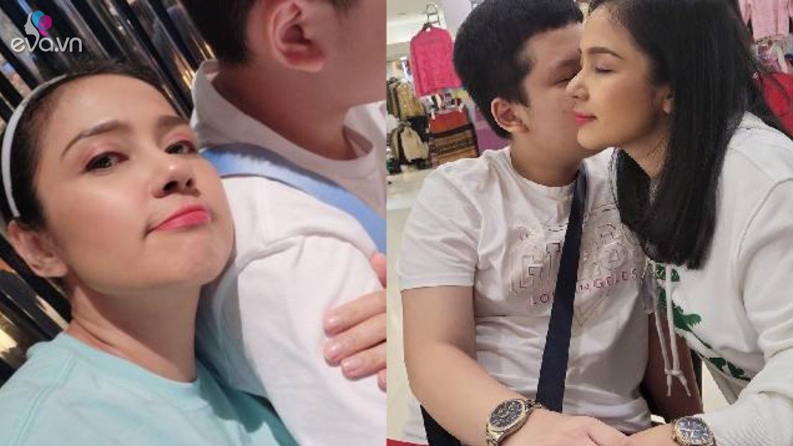 View - Nữ hoàng nhan sắc thập niên 90 Việt Trinh 51 tuổi thừa nhận mê trai, tựa vai quý tử 14 tuổi, mặc áo, đồng hồ đôi nhí nhảnh