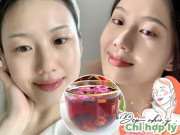 Làm đẹp - Không uống trà sữa, cô gái học mẹ uống loại nước đỏ ngầu, tái sinh làn da "cú đêm" căng mịn