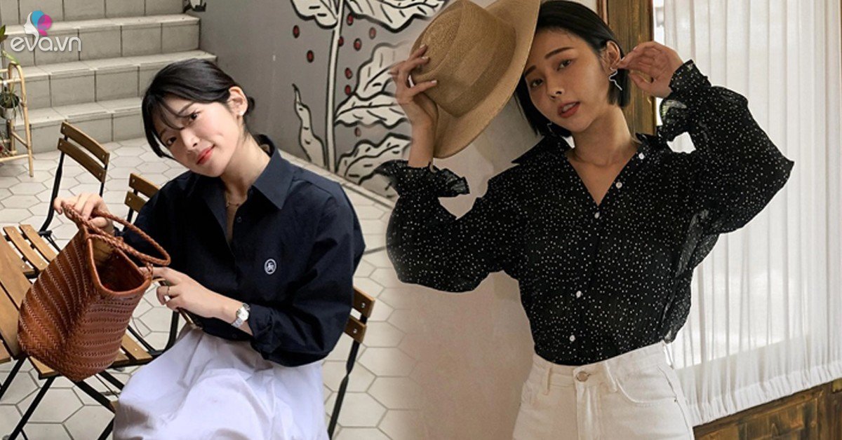 View - Diện áo sơ mi tối màu theo 4 cách này, nàng vừa hack dáng thon vừa trẻ ra chục tuổi