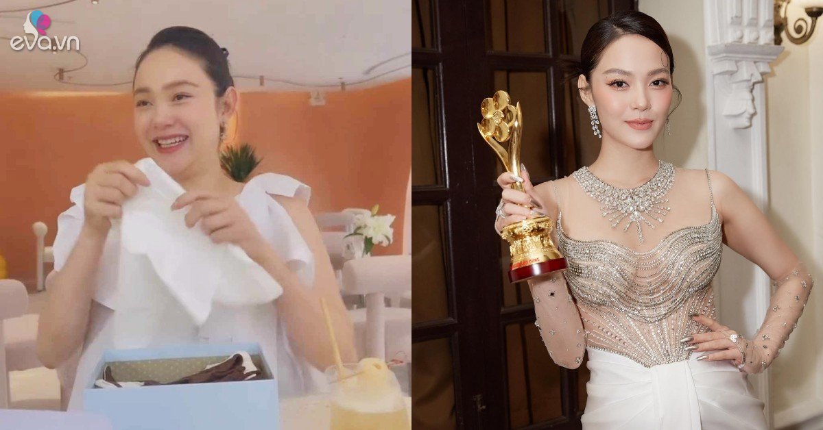 View - Minh Hằng tăng cân, mũi nở to phá nét ở tháng cuối thai kỳ, háo hức đập hộp quần áo đón con trai