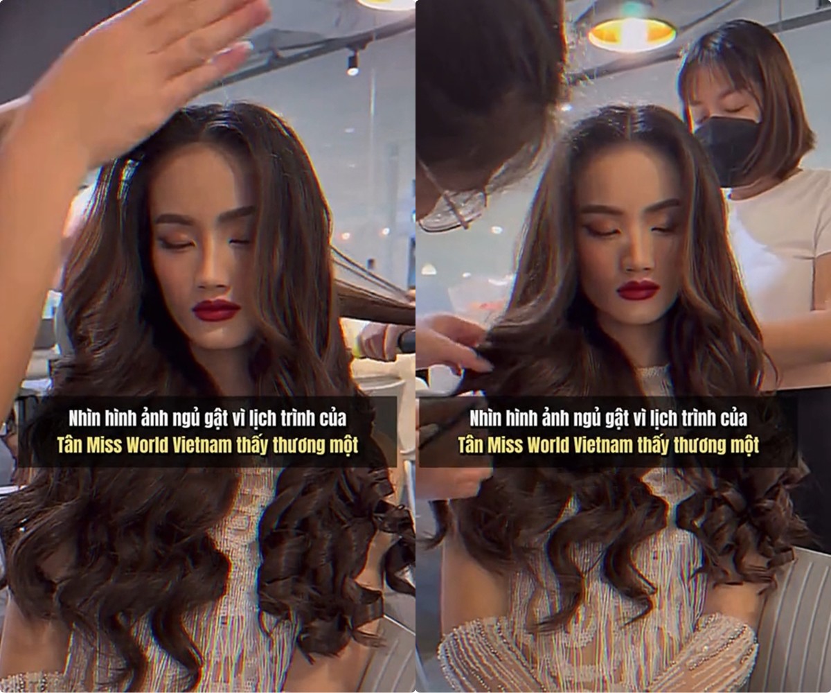 View - Làm Hoa hậu có gì sướng: Ý Nhi - Thiên Ân vừa ngủ gật vừa được makeup, chẳng lo đẹp xấu