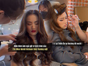 Làm đẹp - Làm Hoa hậu có gì sướng: Ý Nhi - Thiên Ân vừa ngủ gật vừa được makeup, chẳng lo đẹp xấu