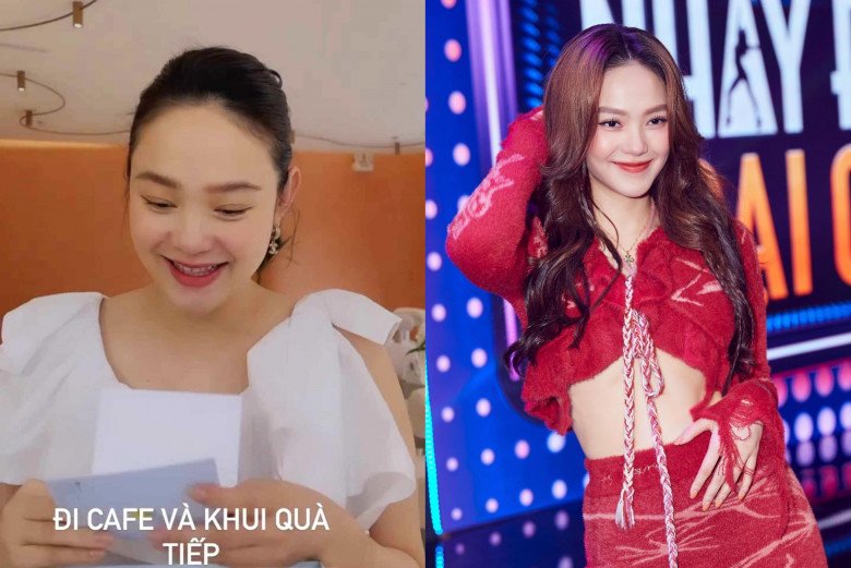 View - Minh Hằng tăng cân, mũi nở to phá nét ở tháng cuối thai kỳ, háo hức đập hộp quần áo đón con trai