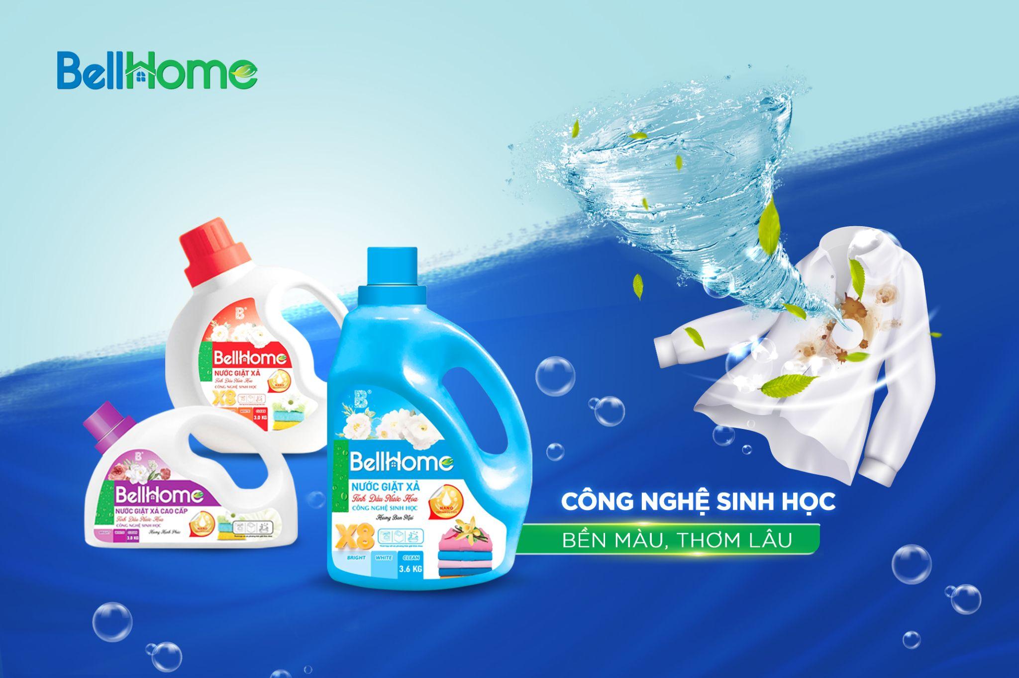 Nước giặt sinh học Bell Home Nước giặt sinh học đánh bay mọi vết bẩn