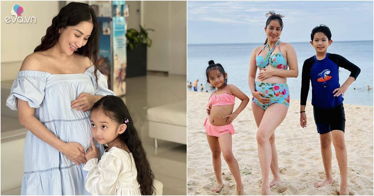 View - Con thứ 3 Khánh Thi đạp bụng mẹ thùm thụp giữa đêm, lời bé Kubi nói khiến mẹ đăng vội lên mạng