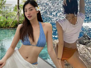 Làm đẹp - Danh tính mỹ nhân có tỉ lệ cơ thể 9 đầu đỉnh hơn Lương Thuỳ Linh, cả gan trái lời mẹ diện bikini
