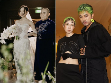 Con gái Vua hài Xuân Hinh xuất hiện lạ hoắc, khác hẳn vẻ dịu dàng khi lên sóng cùng chồng cao to