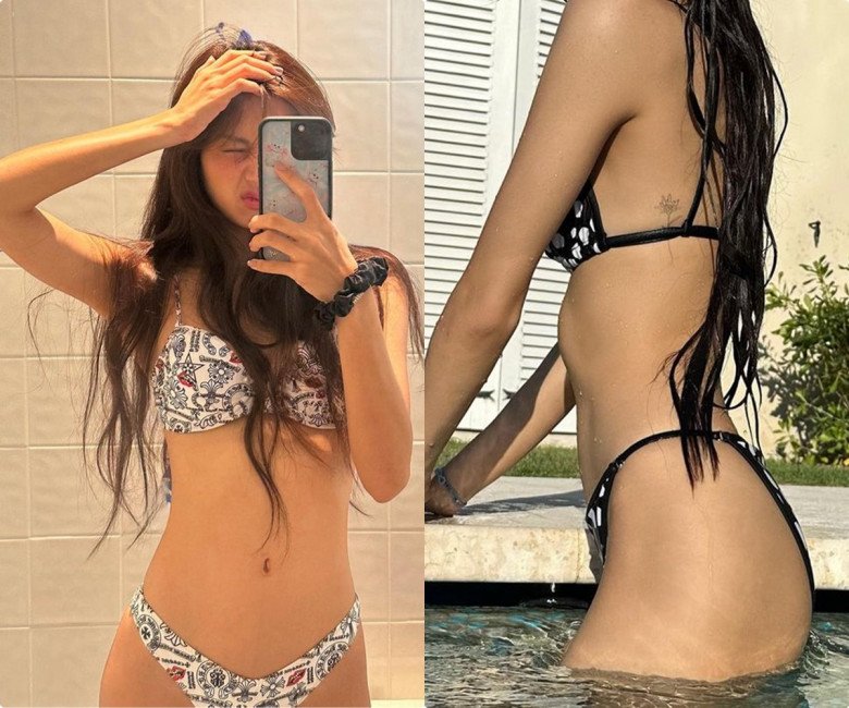 View - Danh tính mỹ nhân có tỉ lệ cơ thể 9 đầu đỉnh hơn Lương Thuỳ Linh, cả gan trái lời mẹ diện bikini
