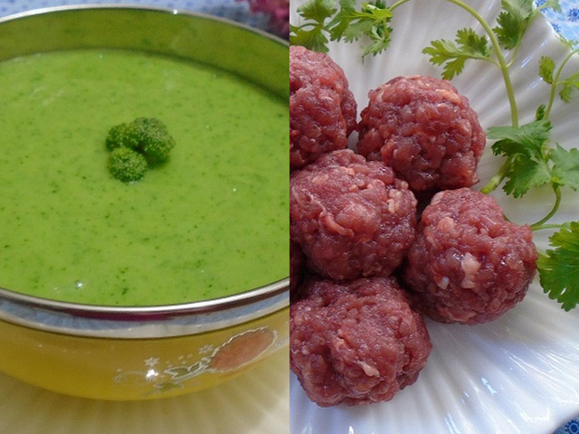 Cháo thịt bò súp lơ. (Ảnh minh họa)