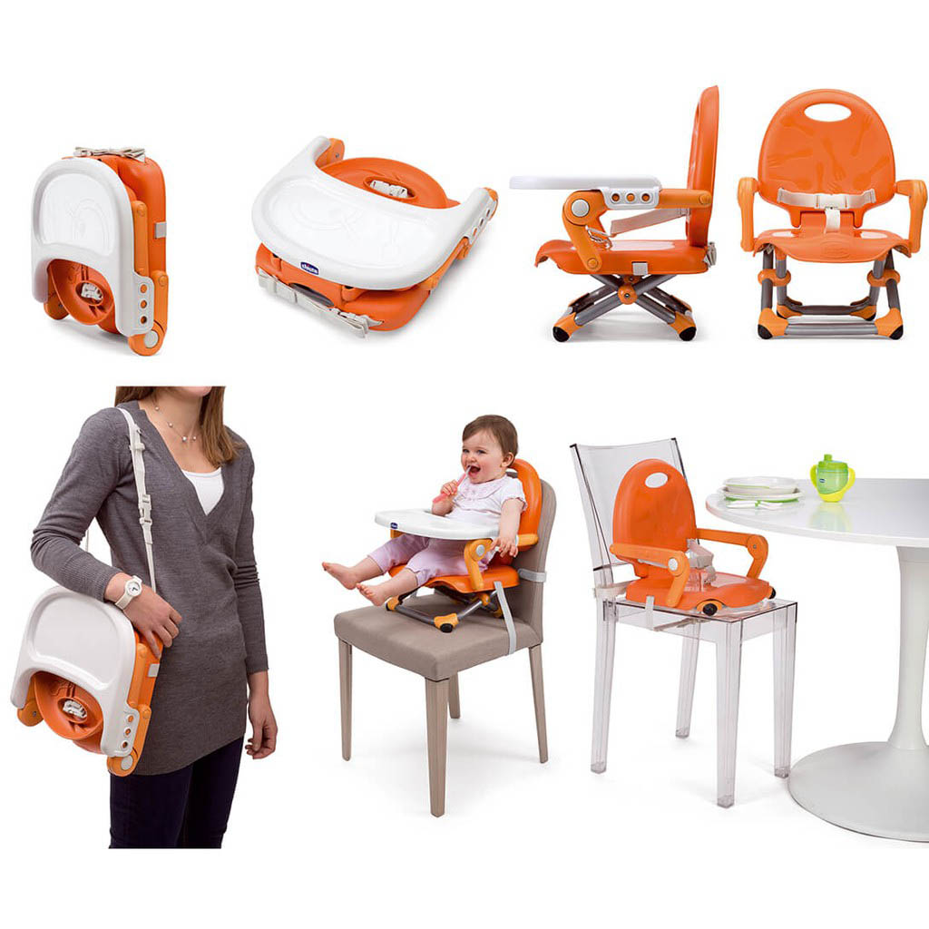 Ghế ăn dặm gấp gọn phù hợp với trẻ từ dưới 3 tuổi. (Ảnh minh họa)