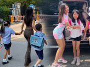 Thời trang - Mùa tựu trường, nhiều mẹ đưa con đi học mặc như minh tinh, người lại khư khư đồ "riêng tư" giữa lớp