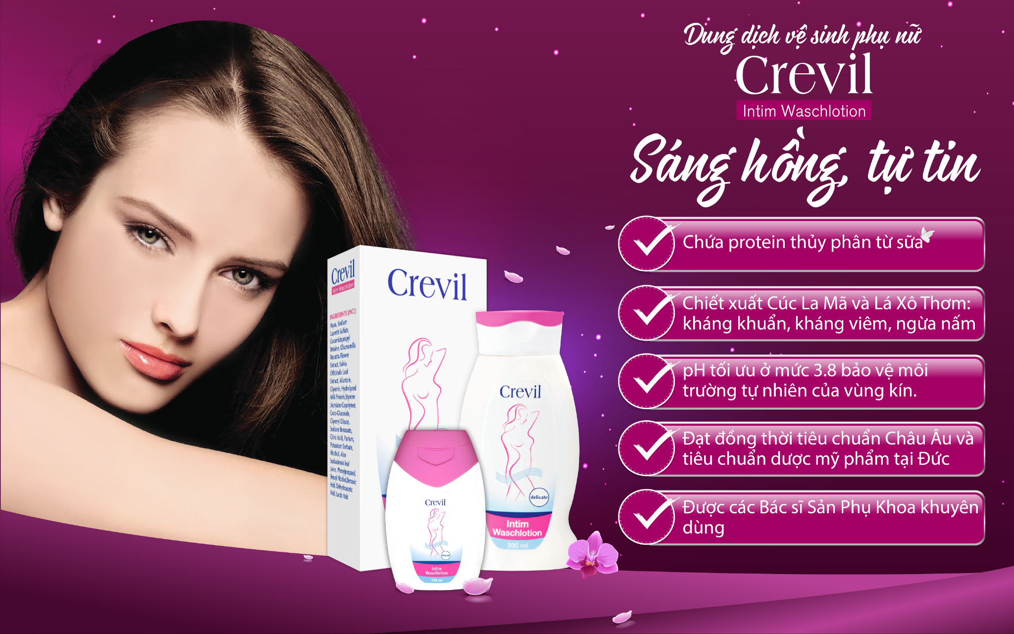 Dung dịch vệ sinh Crevil Intim xứng đáng là lựa chọn hàng đầu của chị em